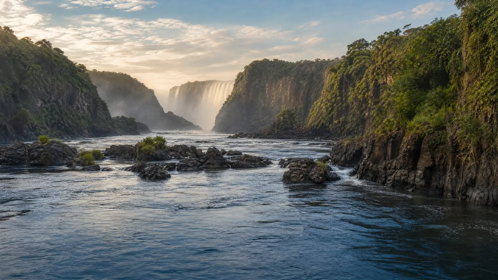 Afrikas viertlängster Fluss bietet wilde Stromschnellen und ruhige Abschnitte in der Nähe von Livingstone. Finden Sie die passende Aktivität für die aktuelle Wasser-Saison.